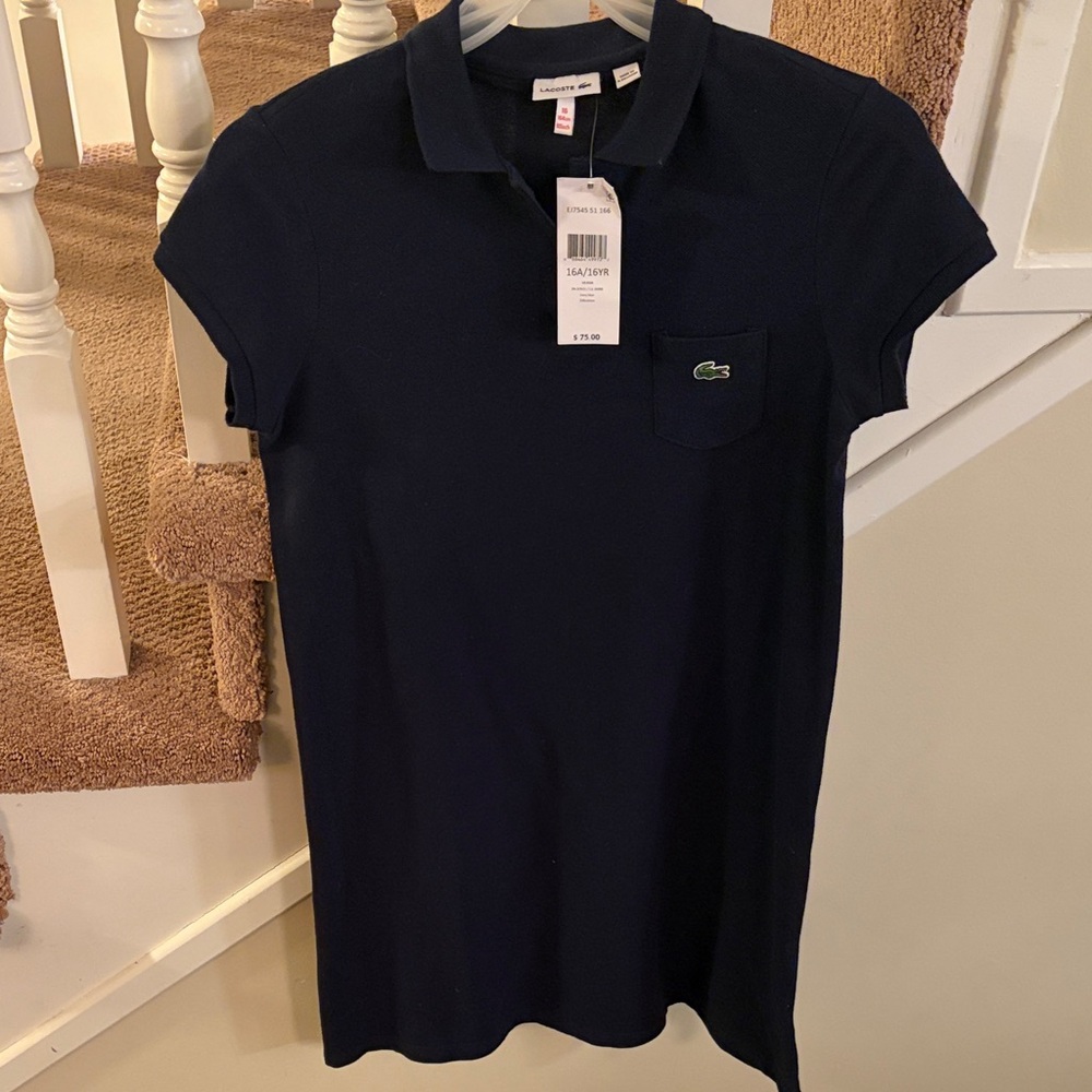 Lacoste Dark Blue Polo Dress